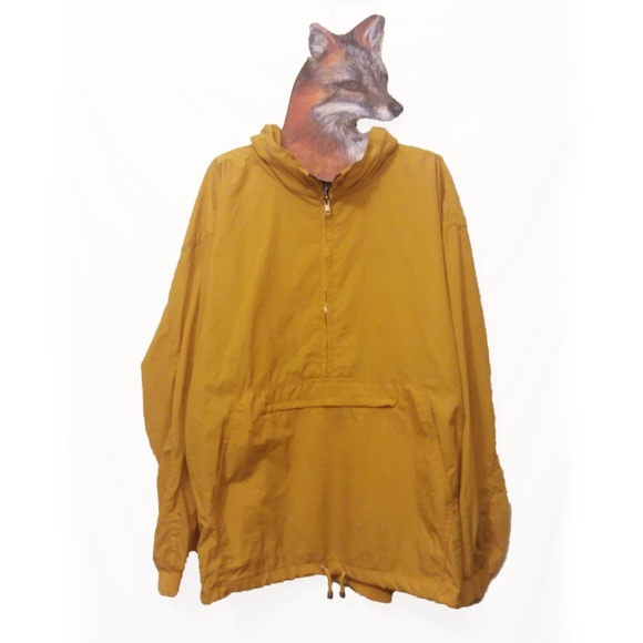 Gap Mustard Yellow Windbreaker Anorak 